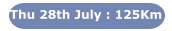 Thu 28th July : 125Km