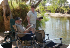 Relaxing by Rudall River