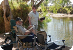 Relaxing by Rudall River