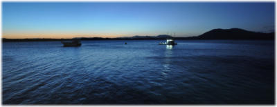 Evening on harbour from Restaurant 1780