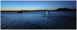 Evening on harbour from Restaurant 1780