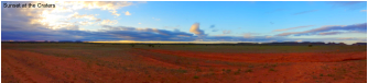 Sunset at the Craters