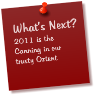 What’s Next? 2011 is the Canning in our trusty Oztent